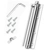 Easy Adjust Automatic Door Closer Stainless Steel Spring Silent Self Closing Hinge for Home Office Doors Holds Up to 25kg