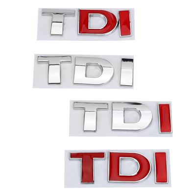 Emblema distintivo adesivo per VW Golf JETTA PASSAT MK4 MK5 MK6 TDI logo 3D adesivo per auto in metallo parabrezza laterale parafango posteriore turbo iniezione diretta