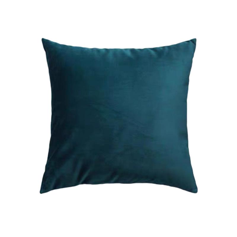 Dutch Velvet Solid Color Cushion Cover - No Logo Pillow Case for Office, Car, or Sofa