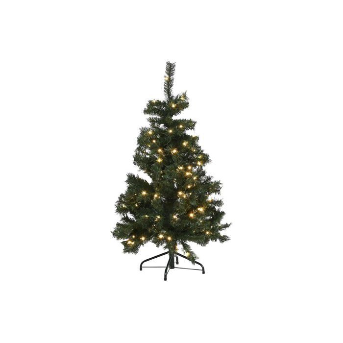 Sapin de Noël en PVC - Home ESPRIT - Vert - 76x76x120 cm - Métal - Multicolore - Qualité prix