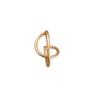 Female Coldness Style Retro Simple Overlapping Circular Earrings