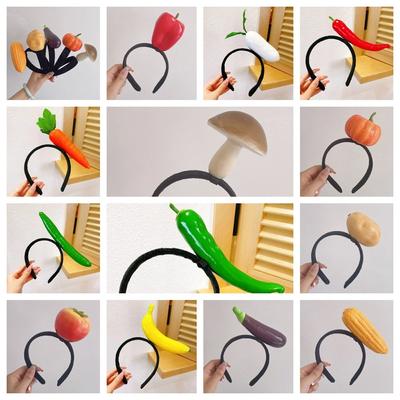 Tomato Simulated Food Hair Hoop Banana Vegetable Hair Bands Fashion Fruits Headband  Daily