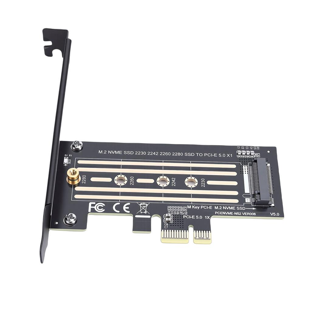 M.2 NVMe to PCIe X4 5.0 Adapter Stable 32Gbps Speed M2 to NVME Expansion Card for Computer