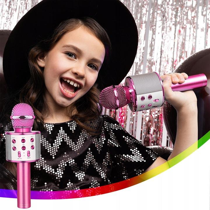 Mikrofon Bezprzewodowy Karaoke Głośnik Bluetooth Prezent Dla Dzieci