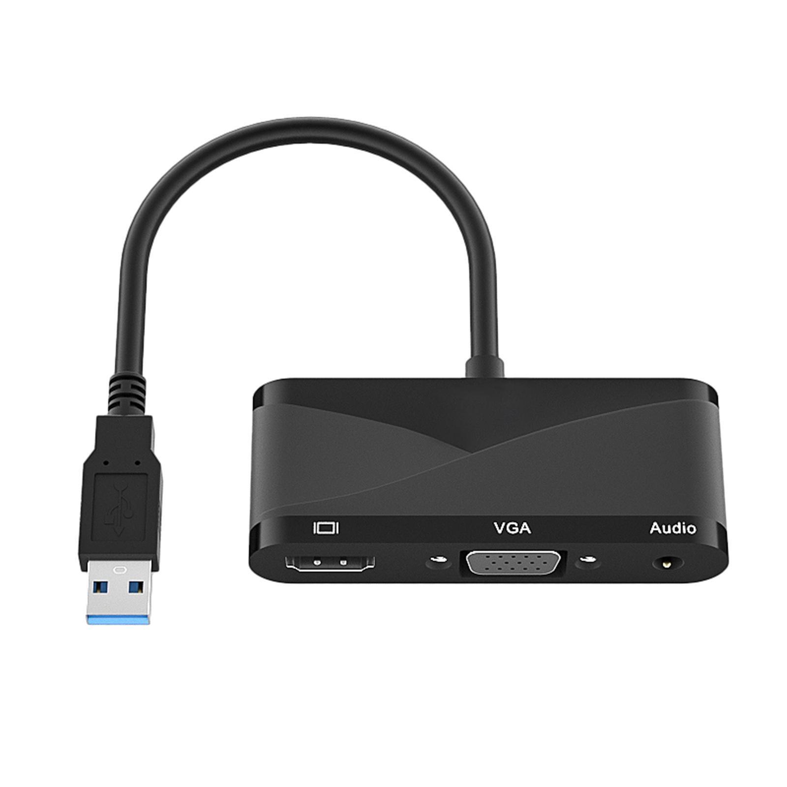 

Переходник USB 3.0 на VGA с аудиовыходом 1080P для портативного ПК