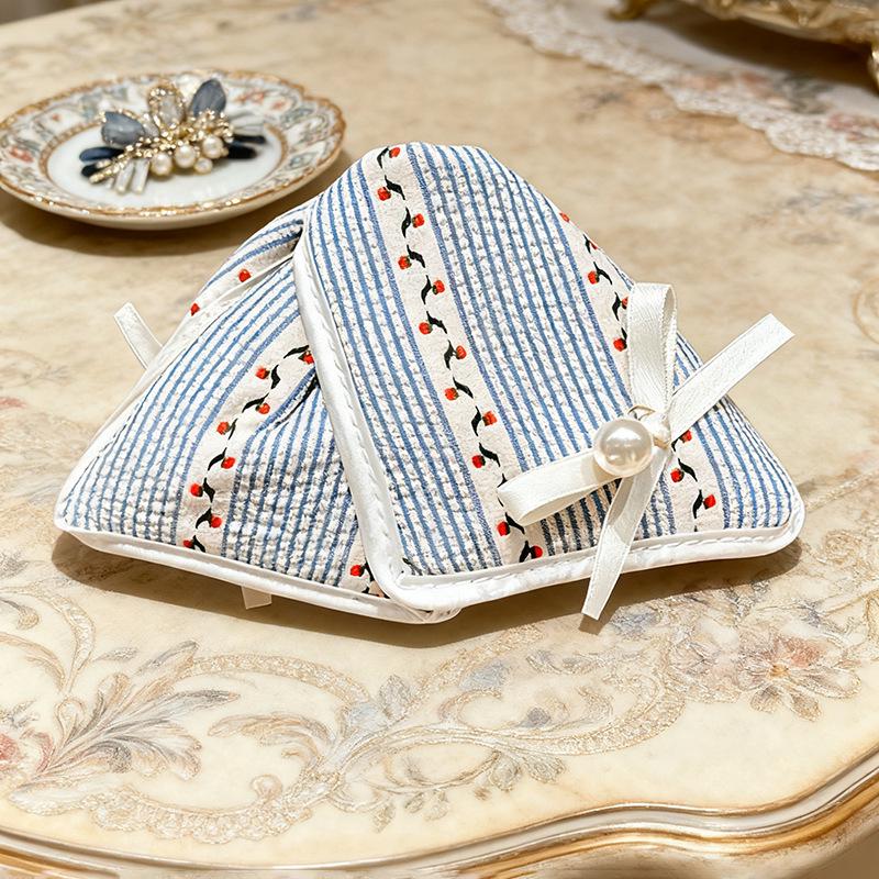 Korean Style Striped Bow Pearl Claw Clip for Updos
