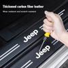 Dla Jeep Jeep Samochód Listwa Progowa Anti Stepping Naklejka Ochronna z Włókna Węglowego Dla Jeep Renegade Compass Grand Cherokee Wran
