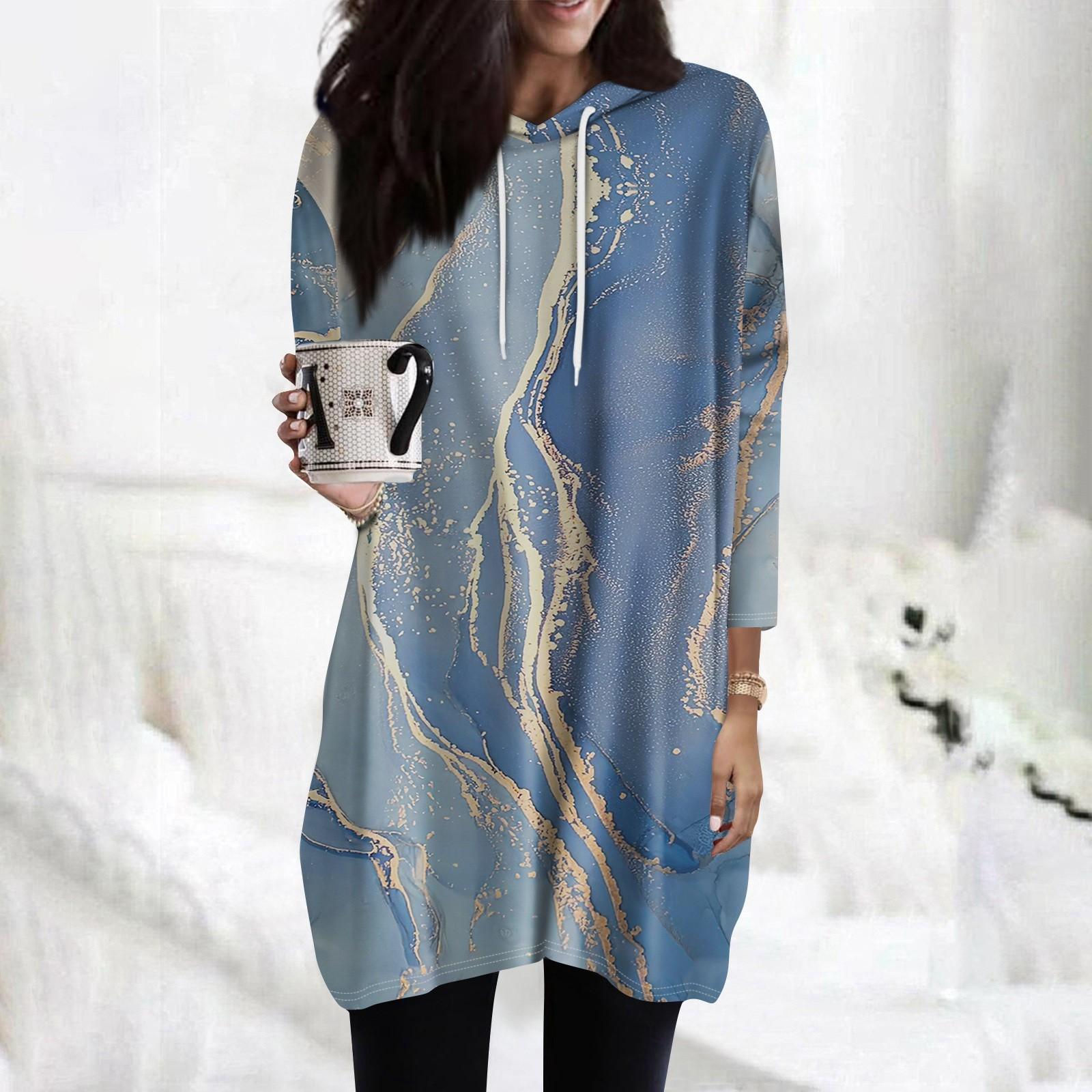 

Женские толстовки, повседневные рубашки с рукавами 3/4, модные туники с принтом, топы с карманами XXL