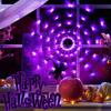 Halloween Spider Web String Lights Battery Powered Wall Lamp Horror Atmosphere Decoration Lights For Haunted House,Window,Party