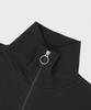 Acha 2-Way High-Neck Short-Sleeve Zip-Up _ Black