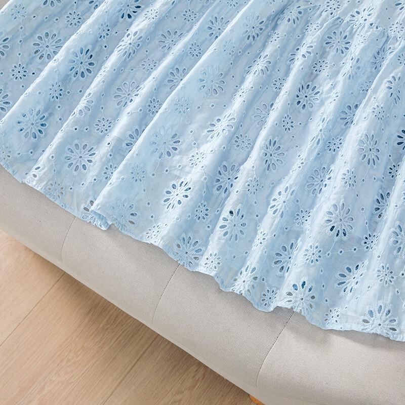 Damen Rundhals Ärmelloses A-Linien Midi-Kleid