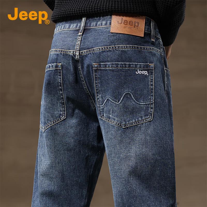 JEEP Men's 2025 Autumn Collection Loose Straight Fit Casual Jeans