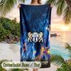 Beach Towel FC Zürich Print Custom Name Text Soft Towel for Swimming Pool