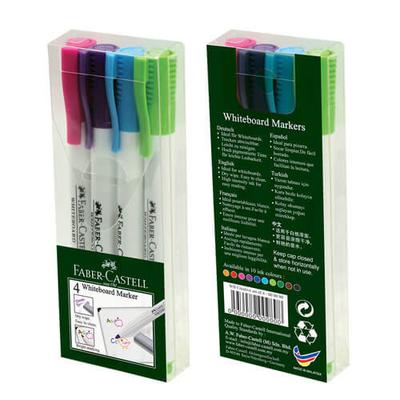 Faber-Castell Whiteboard Markers (4pk) (Slim Fashion)