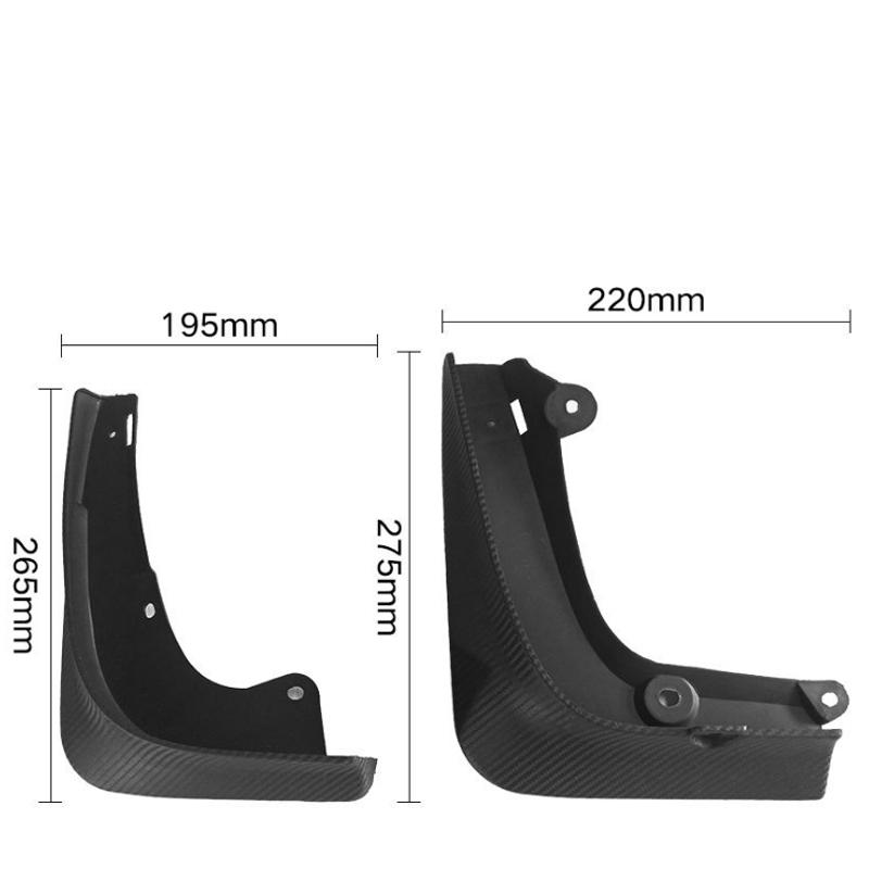 Car Mudflap Fender For Tesla Model S 2014-Over Fender Mud Flaps Guard Splash Flap Mudguard Accessories 2018 2016 2015