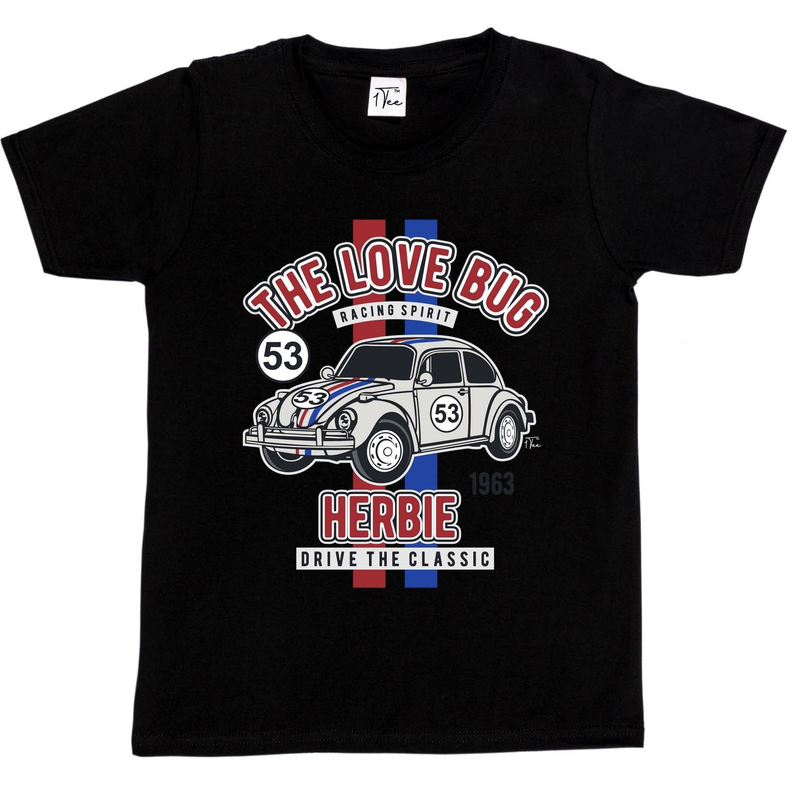 1Tee Kids Boys The Love Bug Classic Car T-Shirt S