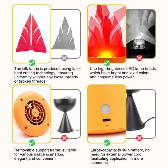 Halloween Flame Light LED Flame Pumpkin Lamp with Tripod Stand for Halloween Indoor Outdoor Decoration