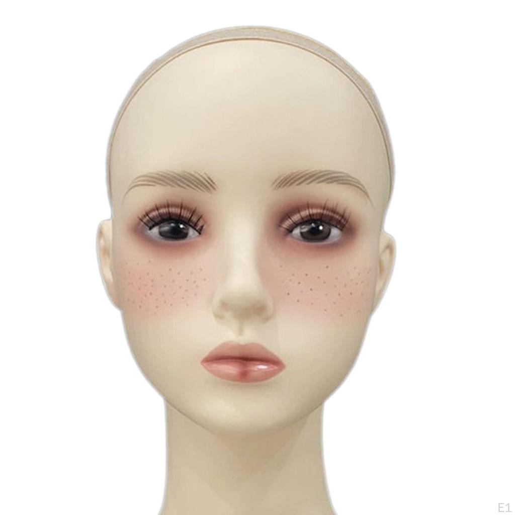 Bald Female Mannequin Head,Mannequin Head,Makeup Multipurpose,Sturdy Wig Display,Manikin Head for