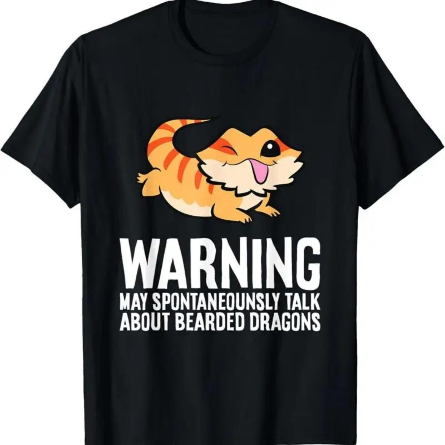 

Bearded Dragon May Spontaneously Talk About Dragons T Shirt S чёрный