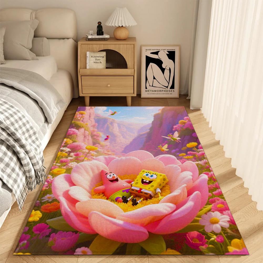 Fashion Entrance Mat Living Room Rugs Decoration S-spongebob Kitchen Carpet Super Absorbent Bathroom Rug Bath Mats Balcony Door