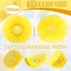 100 Pcs Yellow Lemon Nets for Squeezing, Disposable Lemon Covers for Squeezing Juice & Filtering Seeds, Elastic Mesh Wraps for Citrus Wedges