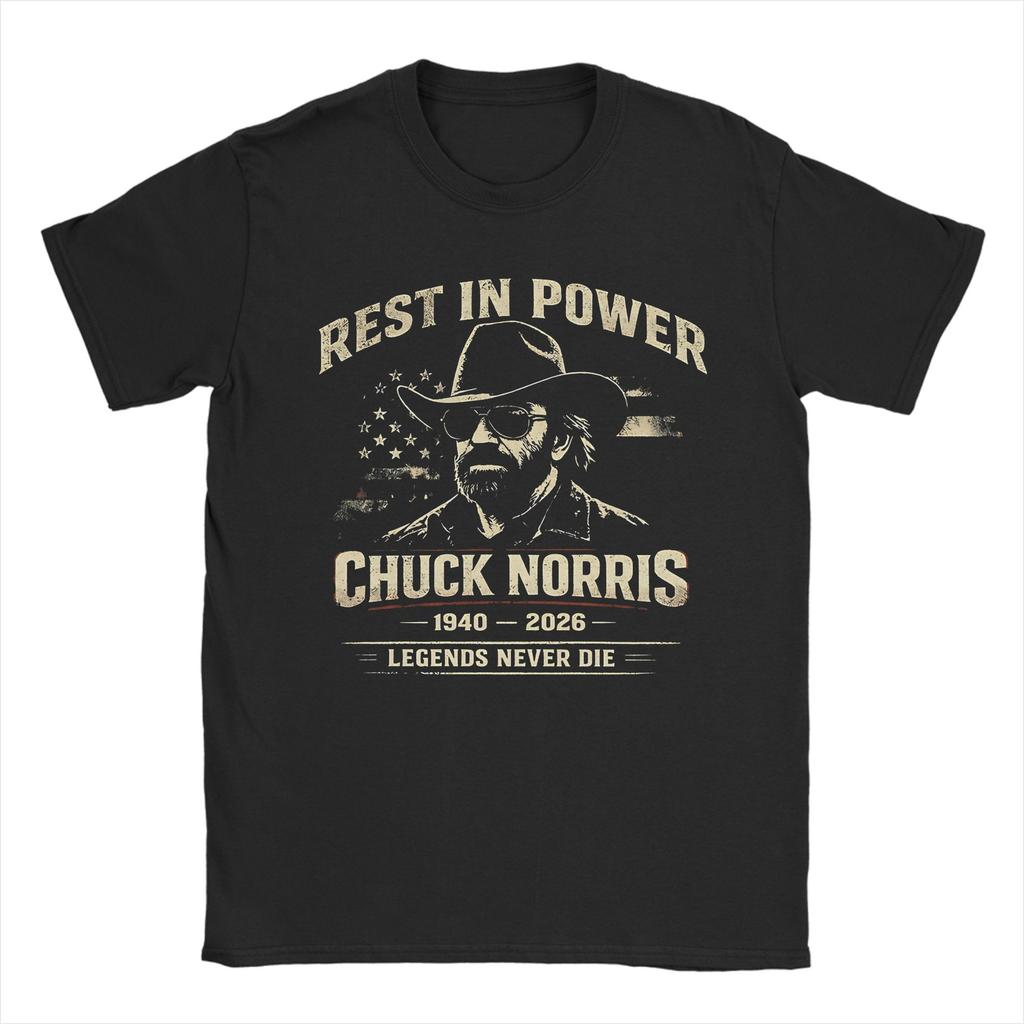 Chuck Norris RIP Memorial Apparel Unisex T Shirt Cotton Tee New Arrival Tops Tshirt