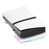 For PS5 Slim Host Horizontal Cooling Stand Base Portable Combination Storage Stand with RGB Colorful Lights