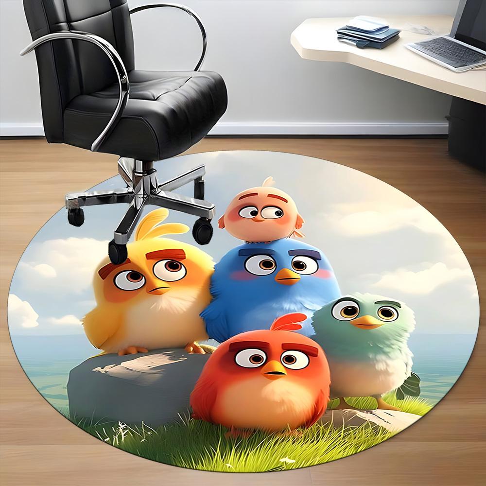 1pc Office Round Area Rug, Bedroom Living Room Home Decor, Room Deco, Offic A1016154