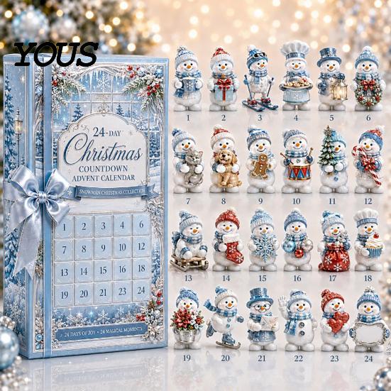 Exquisite Craft Gift Heritage Acrylic Advent Calendar, Decorative Hanging Ornament, Durable Lightweight Home Decor Blind Box for Bedroom And
