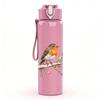 1PC Bird Lavender Branch Art Print 750ml Color Plastic Sports Water Bottle Leakproof Flip Straw Lid Suitable for Sports Office Home Use
