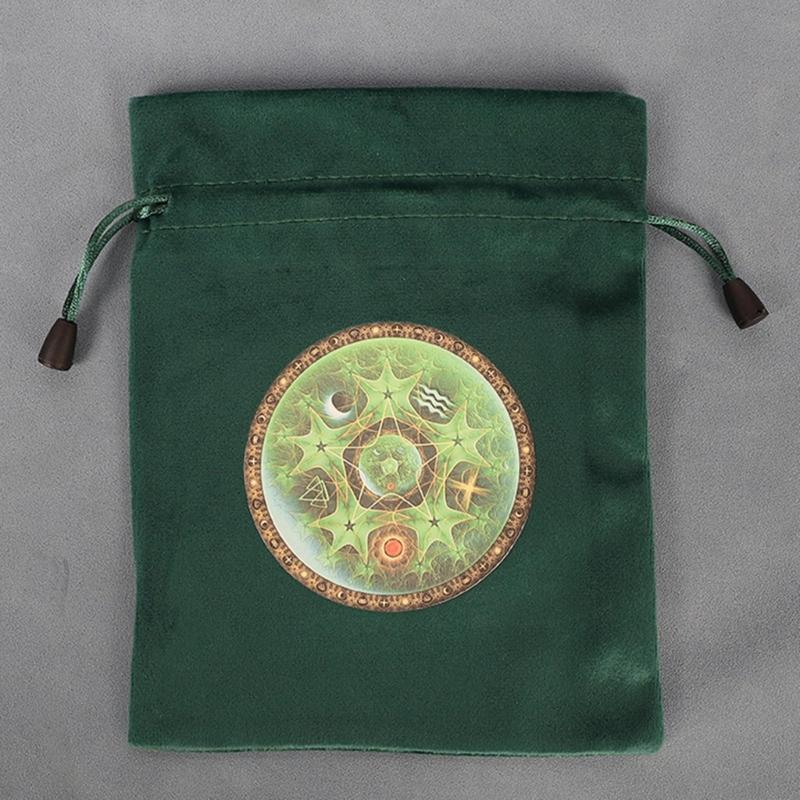 Drawstring Dices Pouch Astrolabes Divinations Tarots Bag Board Game Mini Velvet Jewelry Packaging Storage Pouch Gift Bag