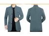 Pierre Cardin Men's Woolen Stand-Up Collar Jacket – Spring/Autumn Business Casual for Middle-Aged Dads.