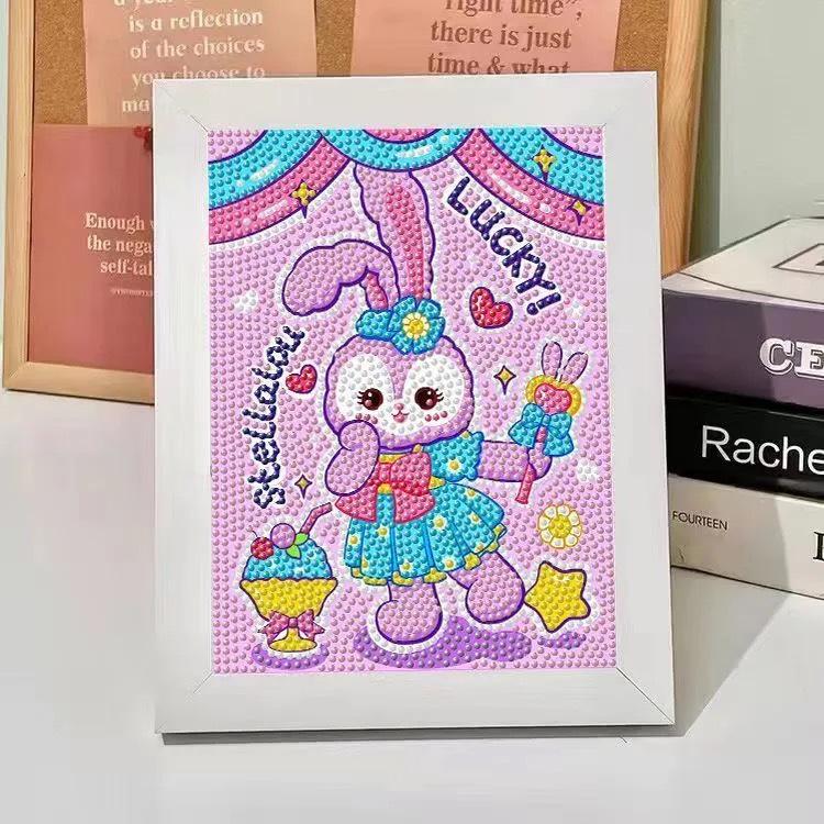 Kuromi Cartoon Diamond Painting Kit: Peace & Joy DIY Gift for Students and Kids.