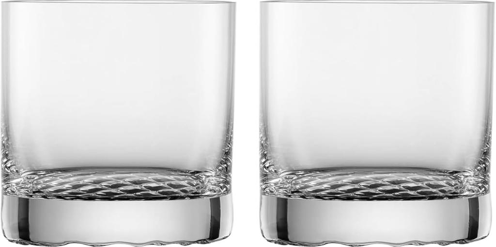 Zwiesel Glass (ZWIESEL GLAS) Shatter-Resistant Chess Tumblers for Whiskey and Hard Liquor, Pair of 2, Machine-Made (m122607)
