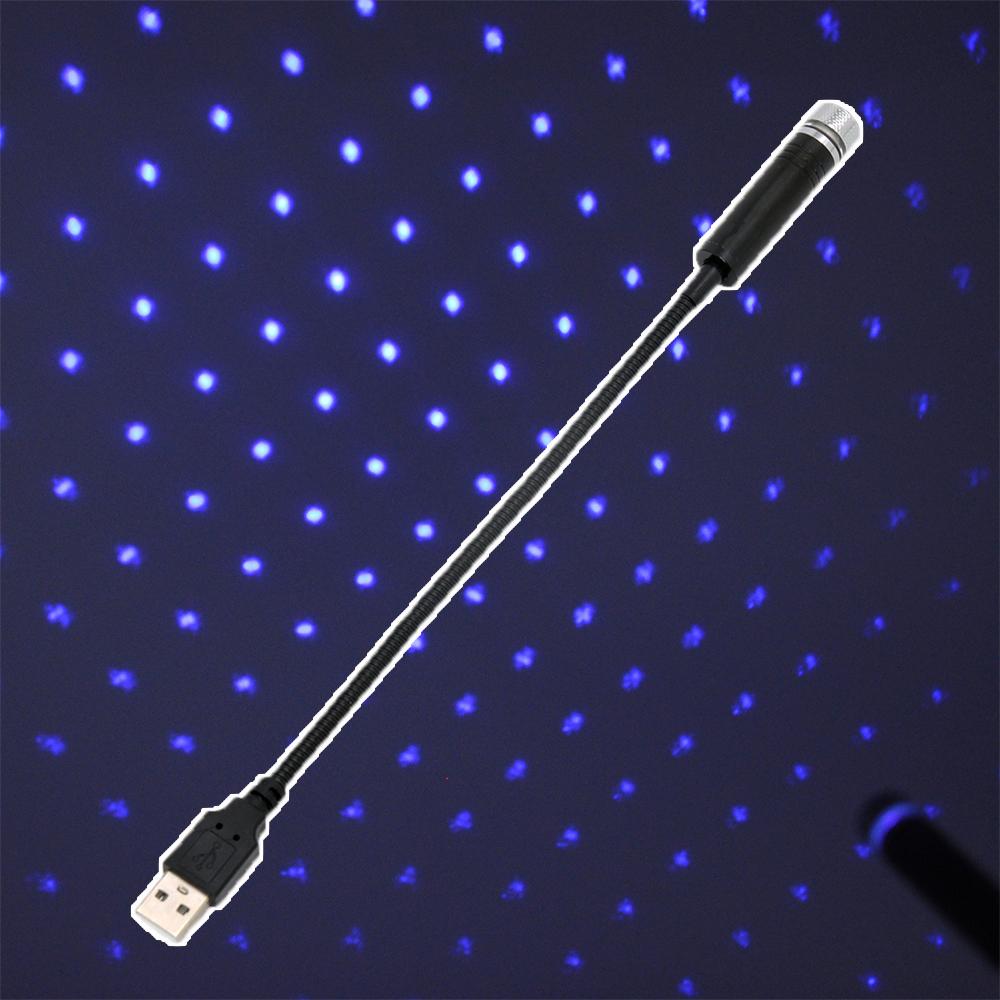 

Car Roof Star Ambient Light Romantic USB Night Atmosphere Lamp Home Interior Adjustable Decoration Mini Ceil Projector Galaxy фиолетовый светлый