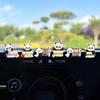 Adorable Fruit Panda Shaking Car Ornament - Electric Car Interior Console Decoration