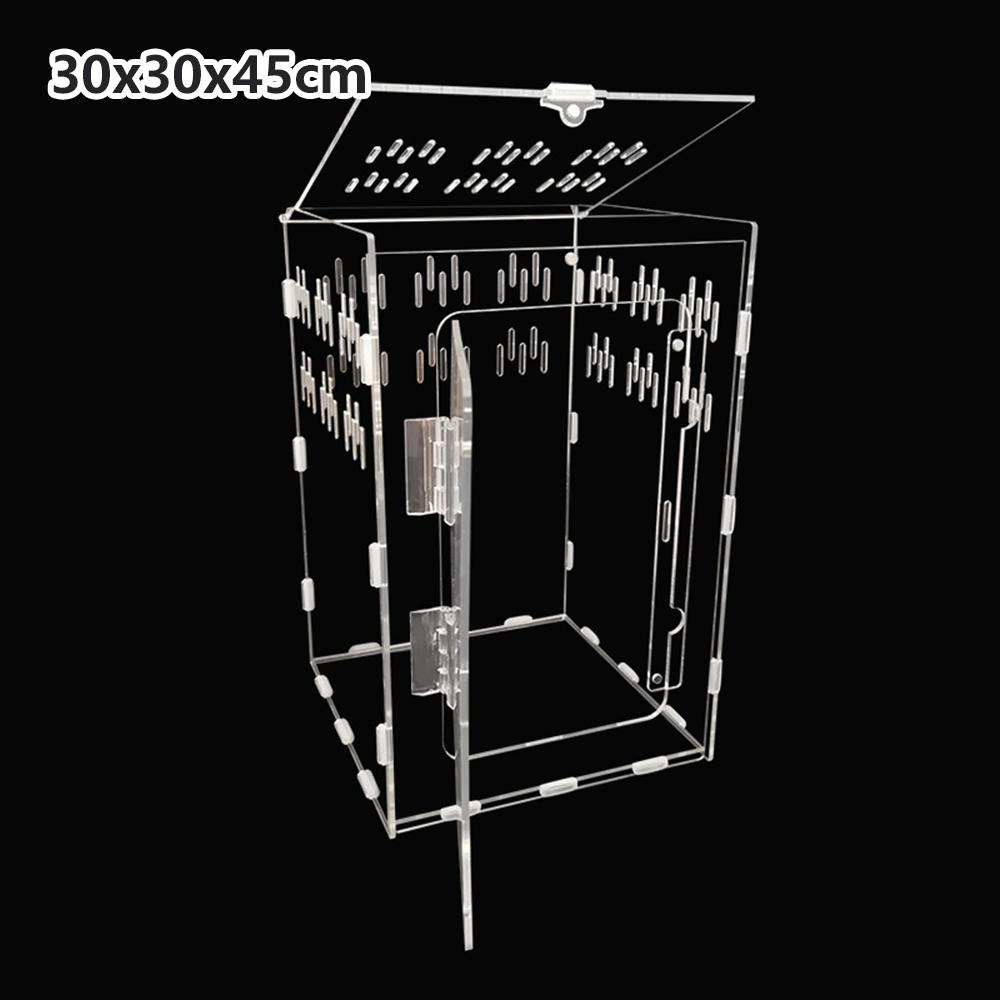 Springspinnen Acryl Vitrinen Reptilien Terrarium Käfig Box Acryl Spinnen Gehege für Vogelspinne