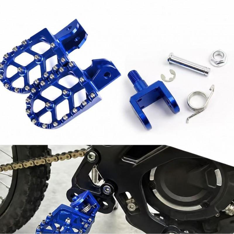 Aluminum Off-Road Foot Pegs CRF150F 230F Surron Light Bee R X Electric Dirt Bike CNC Mounting Bracket