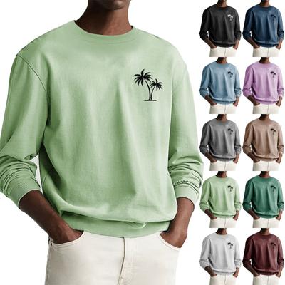Bedrucktes Herren-Sweatshirt im Freien, ethnisch bedruckt, locker, langärmelig