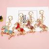 Alloy Horse Bag Pendant Charms Get Rich Horse Car Key Ring Jewelry Accessories
