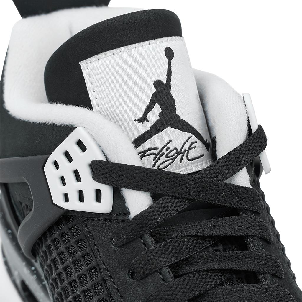 Air Jordan 4 Retro Fear 2024 Scarpe da Ginnastica da Uomo Nero Bianco Antracite FQ8138-002