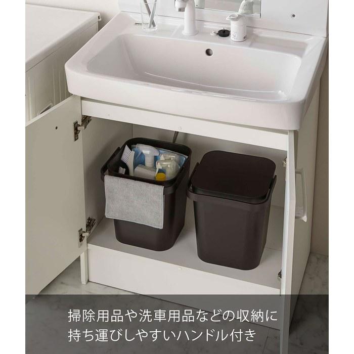 Yamazaki Lid Buckets 12L Black