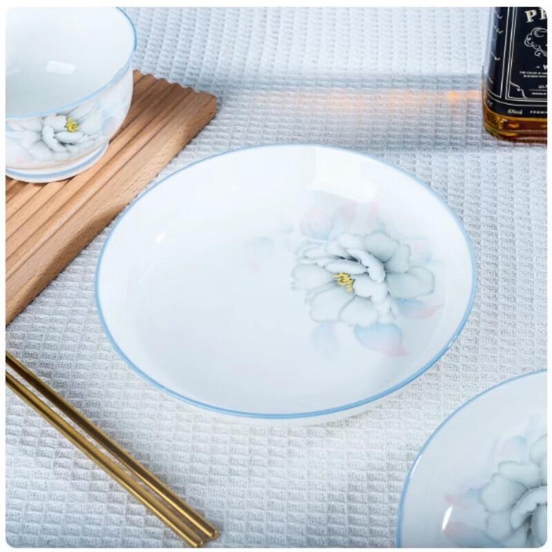 Andytai 7-Inch Deep Ceramic Dinner Plates (Set of 4)
