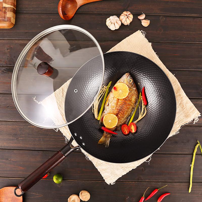 Leshiface 32cm Black Diamond Universal Stir-Fry Pan