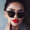 Brand Vintage Cat Eye Sunglasses Woman Retro Driving Round Metal Frame Sun Glasses For Female Mirror Uv400