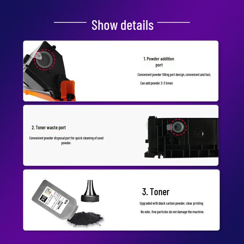 Puwei Compatible Black Toner Cartridge for OEP Printers