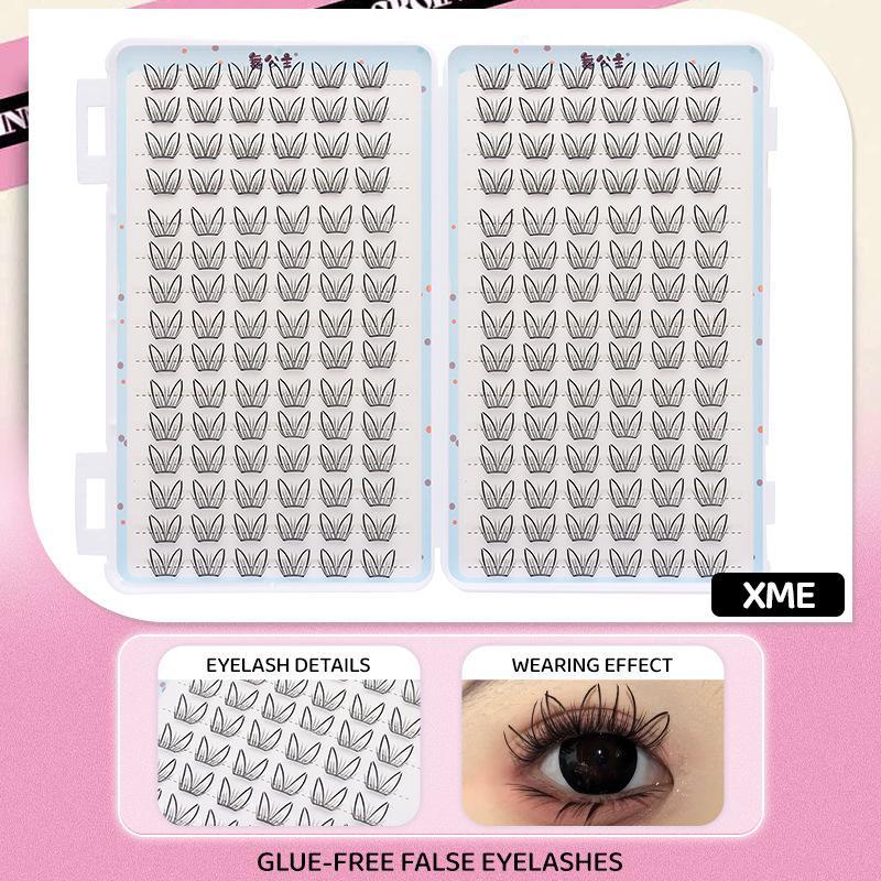 30Rows Idol Clusters Lashes Glue Eyelashes Book Manga Eyelash Clusters Diy Lashes Makeup Natural Anime Lashes Eyelash