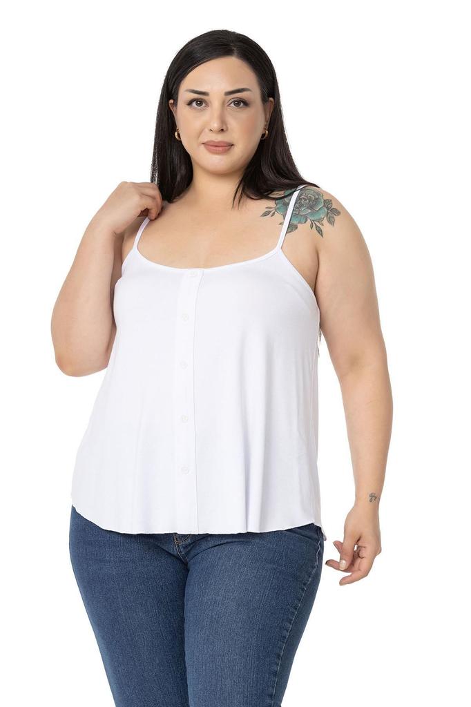 Damenstil Übergröße Körper Große Größe Verstellbarer Kordelzug Viskose Schwarz Bluse mit Zierknöpfen