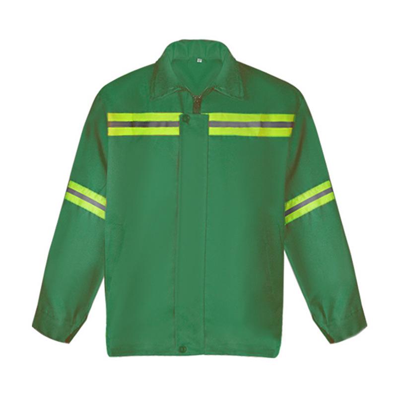 Reflective Long Sleeve Jacket for Sanitation & Road Maintenance