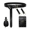 Adjustable Faux-Leather Cosplay Waist Belt Multifunctional with